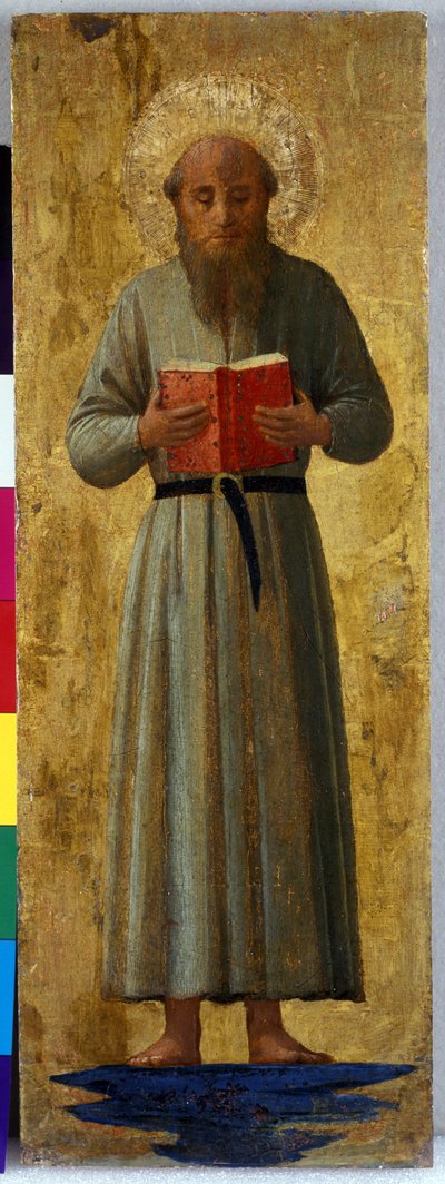 Um santo, v.1435-40 (tempera em madeira de choupo) de Fra Angelico