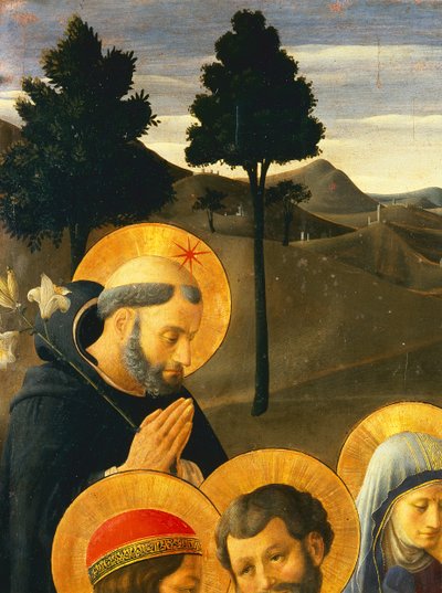 Detalhe de São Domingos da Crucificação de Fra Angelico