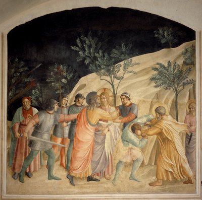 O beijo de Judas - fresco de Guido di Pietro de Fra Angelico