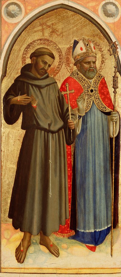 São Francisco e um Bispo Santo de Fra Angelico