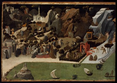 Cenas da vida dos Padres do Deserto (Thebaid) de Fra Angelico