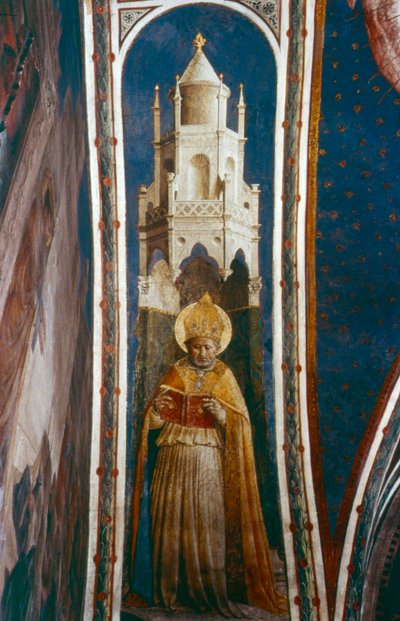 St Ambrose, meados do século XV de Fra Angelico