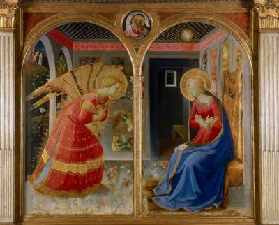 A Anunciação, c.1432 (tempera no painel) de Fra Angelico