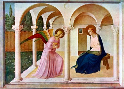 A Anunciação, c1438-1445, c1900-1920. de Fra Angelico