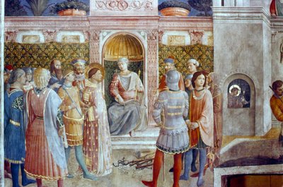 O Julgamento de São Lourenço, meados do século XV de Fra Angelico