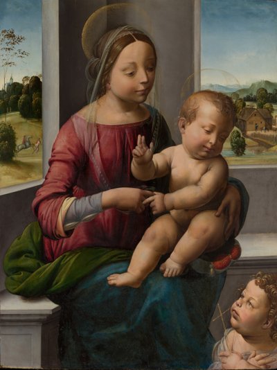 Madonna e criança com o jovem São João Batista, ca. 1497 de Fra Bartolomeo