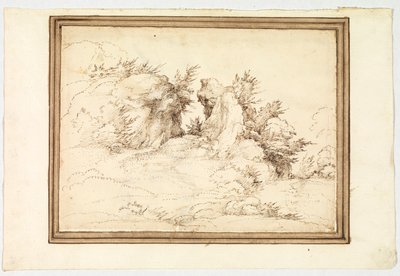 Caminho entre rochas de Fra Bartolomeo