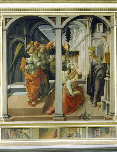 Anunciação, c.1445 (painel) de Fra Filippo Lippi