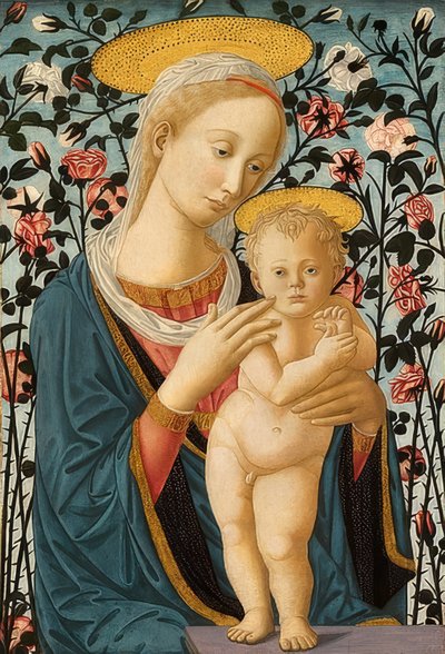Madonna e criança. Por volta de 1470 de Fra Filippo Lippi
