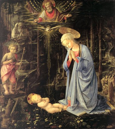 A Adoração na Floresta, 1459 de Fra Filippo Lippi