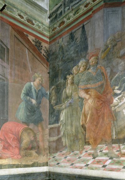 A decapitação de São João Batista (fresco) de Fra Filippo Lippi