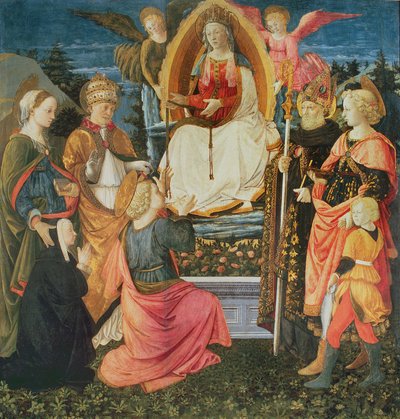 A Madona do Cinturão Sagrado, 1456 de Fra Filippo Lippi