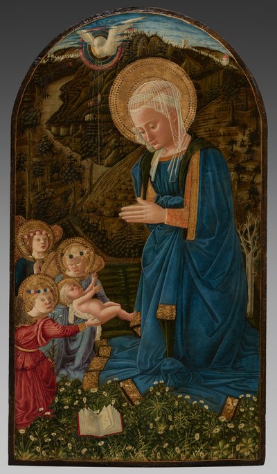 Virgem com o Menino e anjos de Fra Filippo Lippi