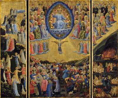 Altar Alado do Juízo Final, Início do século XV. de Fra Giovanni Angelico da Fiesole