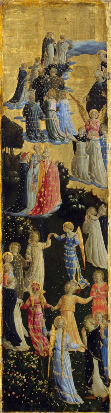 Altar Alado do Juízo Final, Painel Esquerdo, Início do século XV de Fra Giovanni Angelico da Fiesole