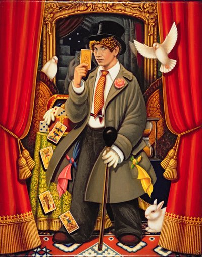 Harpo, 2010 (óleos e têmpera no painel) de Frances Broomfield