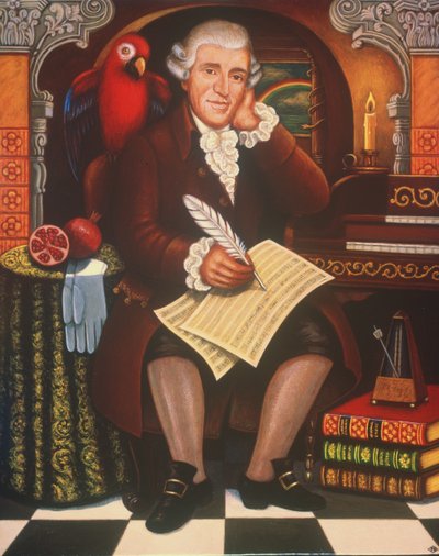 Haydns Creation, 2006 (óleo e têmpera no painel) de Frances Broomfield
