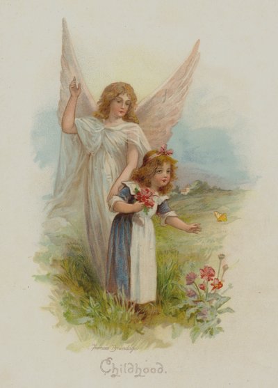 Infância (chromolitho) de Frances Brundage