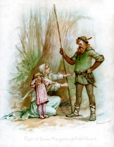 Vôo da rainha Margaret e do príncipe Edward, 1897. de Frances Brundage