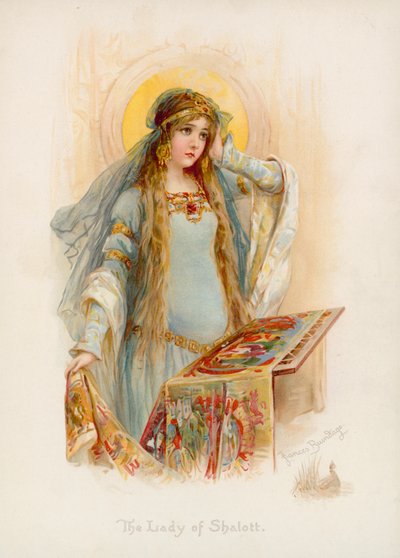 A Dama de Shalott, de Tennyson de Frances Brundage