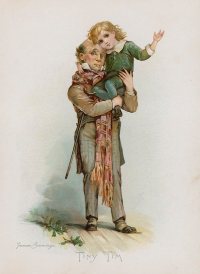 Tiny Tim (chromolitho) de Frances Brundage
