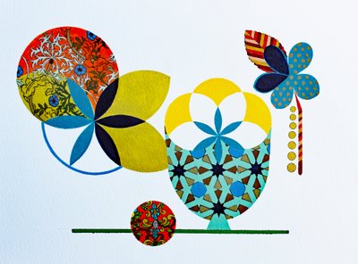Branco sobre arroz #3, 2022 (acrílico sobre papel aquarelado) de Frances Ferdinands