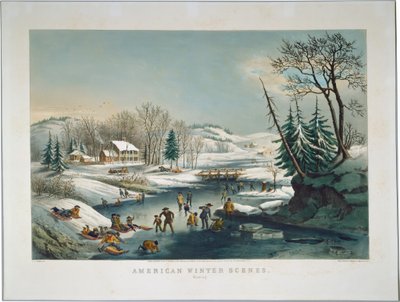Cenas de inverno americano: Manhã de Frances Flora Bond Palmer
