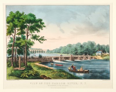 Vista do Rio Harlem, N.Y. de Frances Flora Bond Palmer