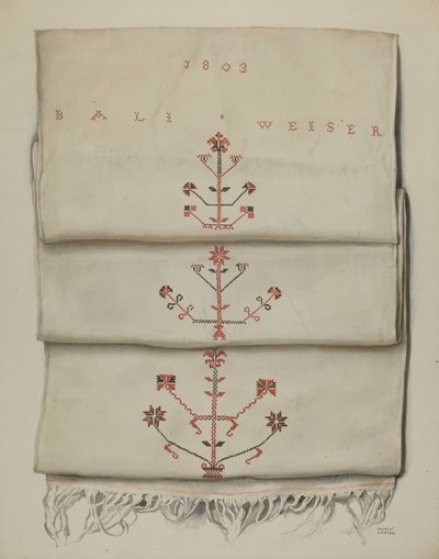 Pa. Toalha Bordada Alemã de Frances Lichten