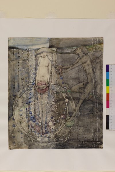 O homem faz as contas da vida, mas a mulher deve prendê-las, c.1912-15 de Frances Macdonald