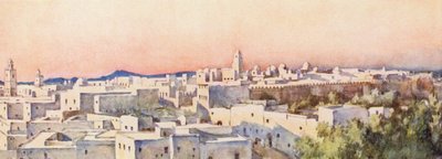 Noite, Kairouan (litografia a cores) de Frances Nesbitt