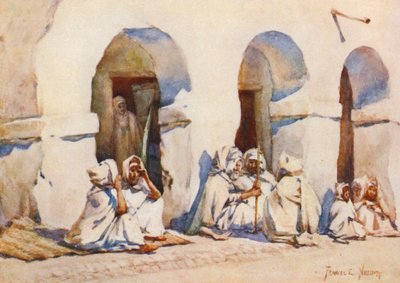 Na praça do mercado, Biskra (litografia a cores) de Frances Nesbitt