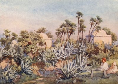 Koubba de Sidi Noumann, Bouzareah (litografia a cores) de Frances Nesbitt