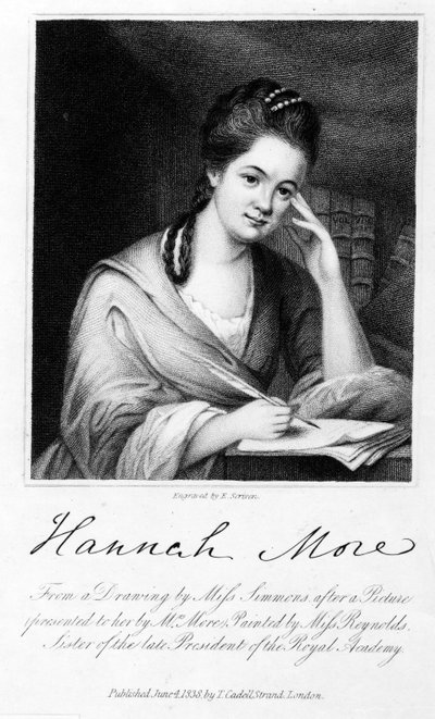 Hannah More, gravada por Edward Scriven, 1838 (gravura) de Frances Reynolds