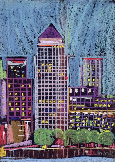 Canary Wharf em Londres Docklands de Frances Treanor