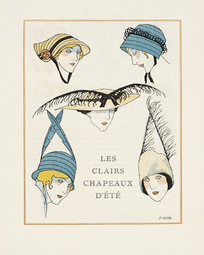 The Clear Headdresses, pub. 1914 (estêncil) de Francesc Xavier Gosé