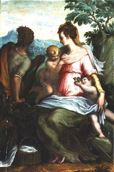 Madonna e Criança com São João Batista de Francesco Morandini