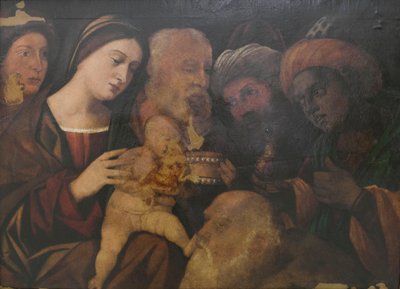Adoração dos Magos, provavelmente de Francesco Rizzo da Santacroce de Francesco (fl.1508 45) Rizzi da Santacroce