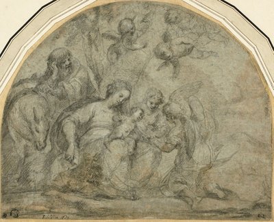 Descanse na fuga para o Egito de Francesco Albani
