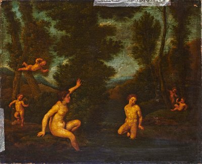 Salmacis und Hermaphrodit de Francesco Albani