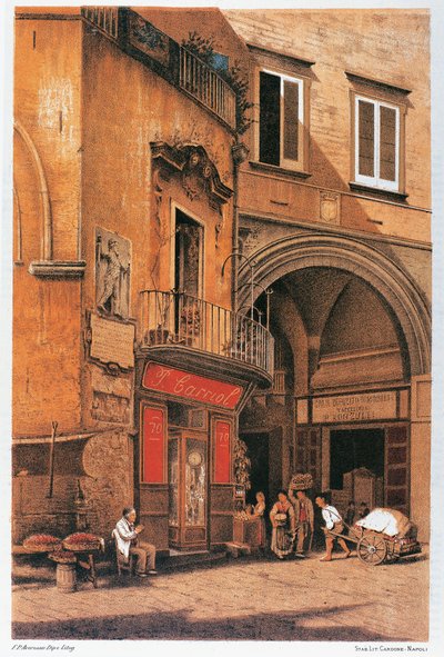 Itália, Nápoles, Rua Sede do Porto de Francesco Aversano