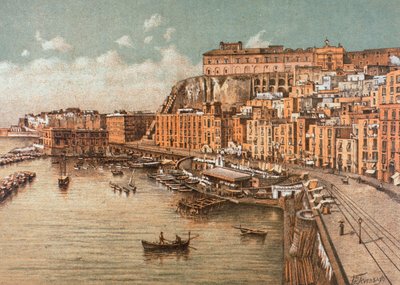 O bairro de Santa Lúcia, em Nápoles de Francesco Aversano