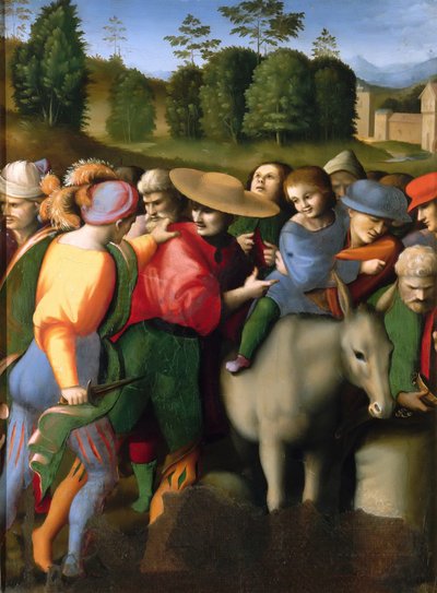 Legend of Joseph: The Finding of the Cap, 1515-1516. de Francesco Bacchiacca