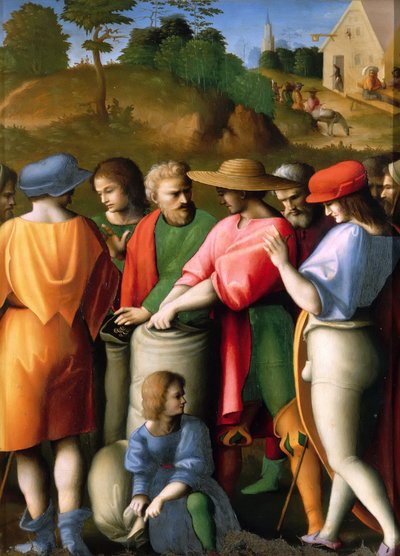 Legend of Joseph: The Search for the Silver Cap, 1515-1516. de Francesco Bacchiacca