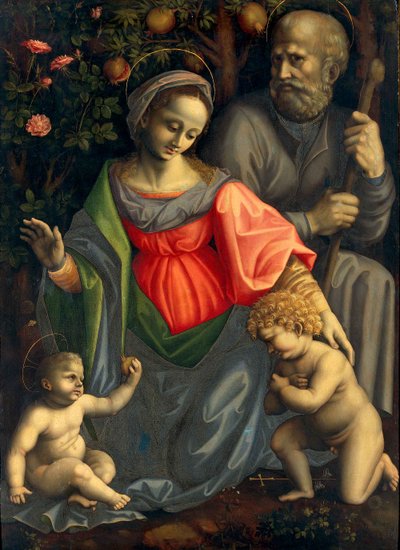 Madona e Menino com São José e o Menino São João de Francesco Bacchiacca