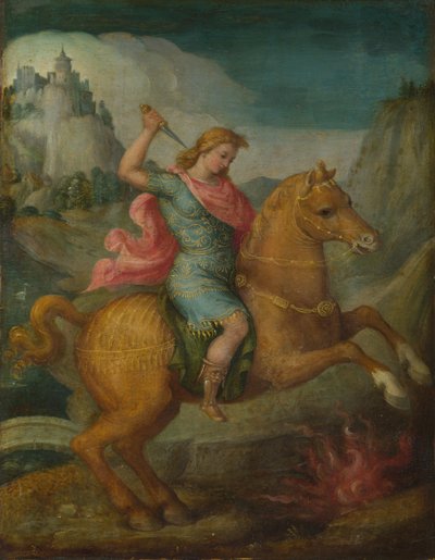 Marcus Curtius, C. 1525 de Francesco Ubertini Bacchiacca