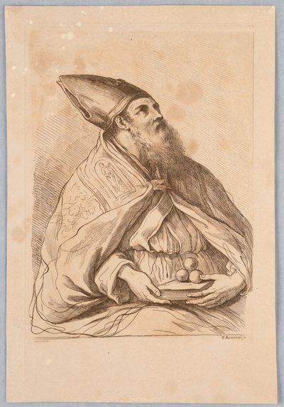 Um papa com um livro de Francesco Bartolozzi