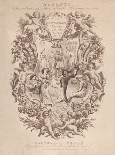 Anúncio para Memento, Exposição de Invenções, South Kensington, 1885, ca. 1885. de Francesco Bartolozzi