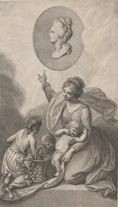 Caridade, do Amigo das Crianças, 1788. de Francesco Bartolozzi