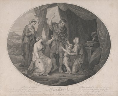 Coriolano: O Deus dos Soldados, para envergonhar o invulnerável... Shakespeare, Cori..., 3 de novembro de 1785. de Francesco Bartolozzi